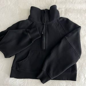 Lululemon, Scuba Oversized Funnel Neck Half Zip, XS/S, Black